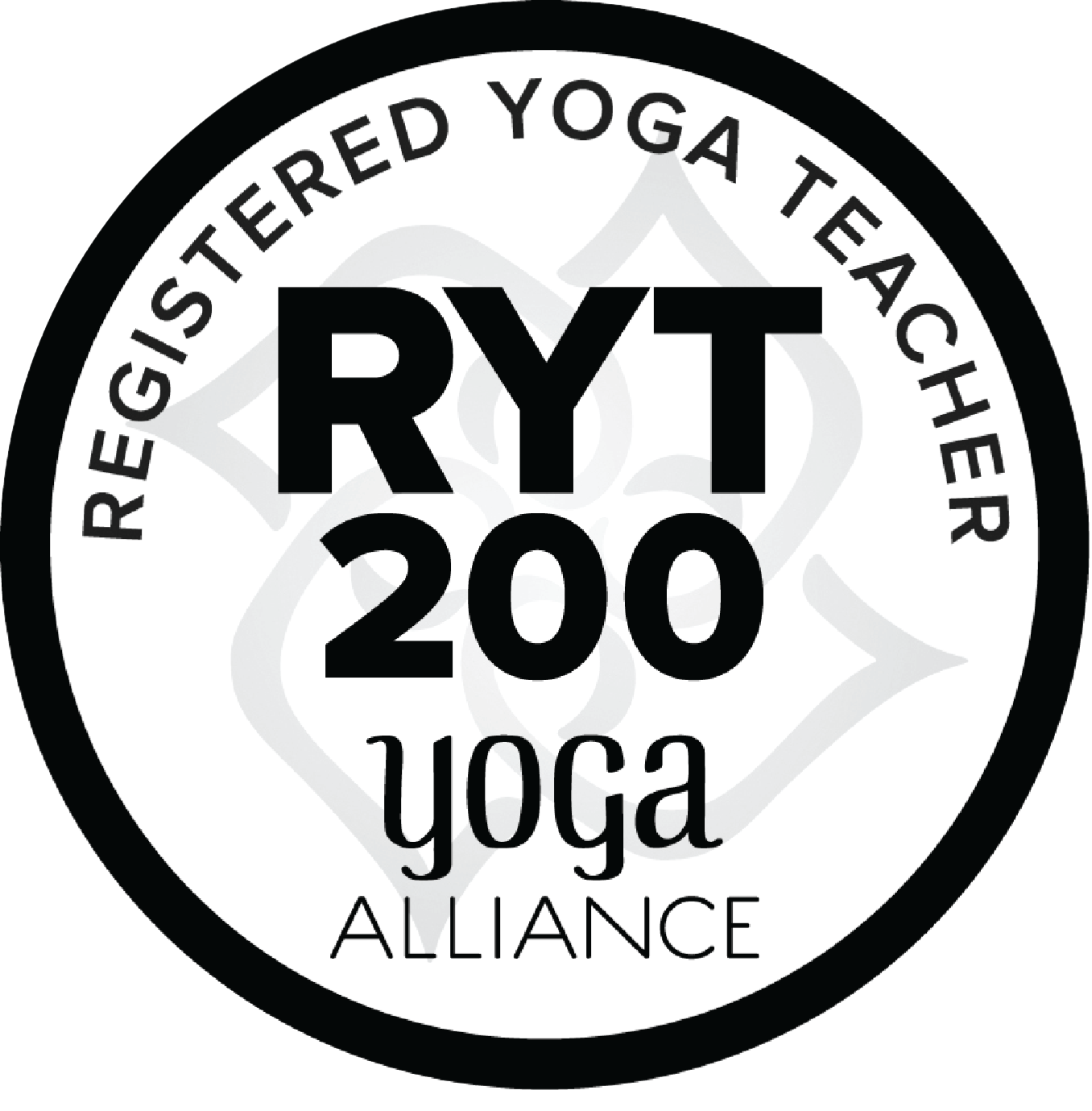 RYT 200 — Registered Yoga Teacher, Yoga Alliance